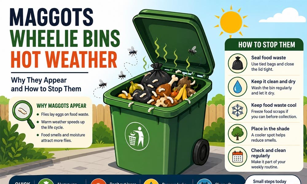 Maggots Wheelie Bins Hot Weather: Why They Appear and How to Stop Them