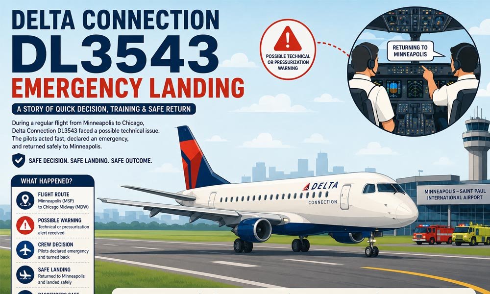Delta Connection DL3543 Emergency Landing