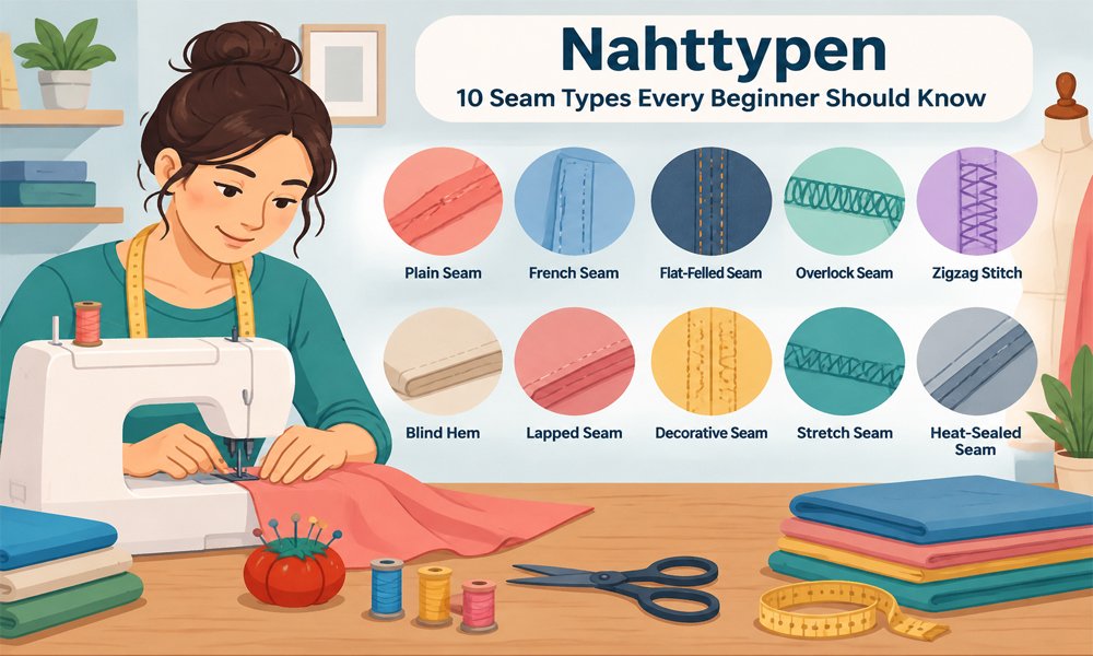 Nahttypen: 10 Seam Types Every Beginner Should Know
