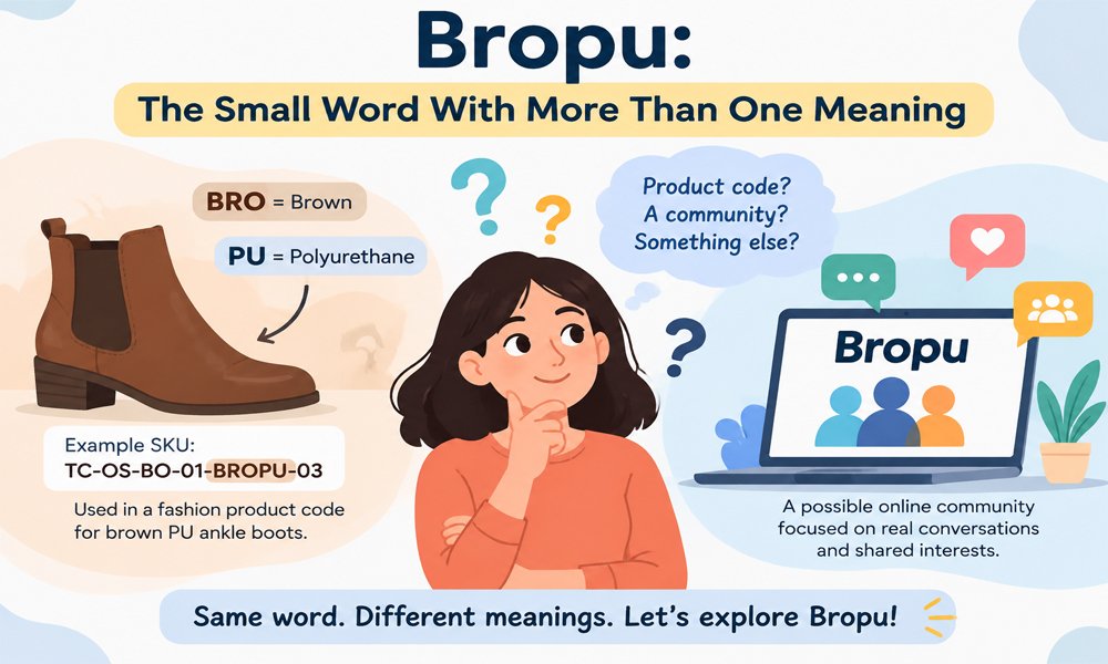 Bropu: The Small Word With More Than One Meaning