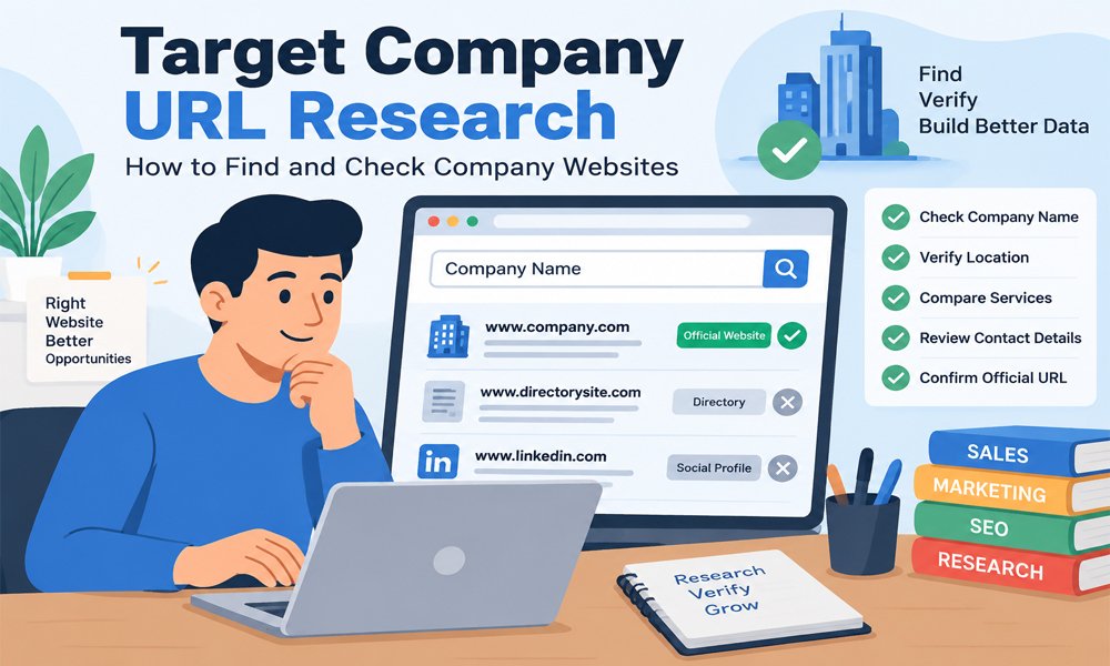 Target Company URL Research: How to Find and Check Company Websites
