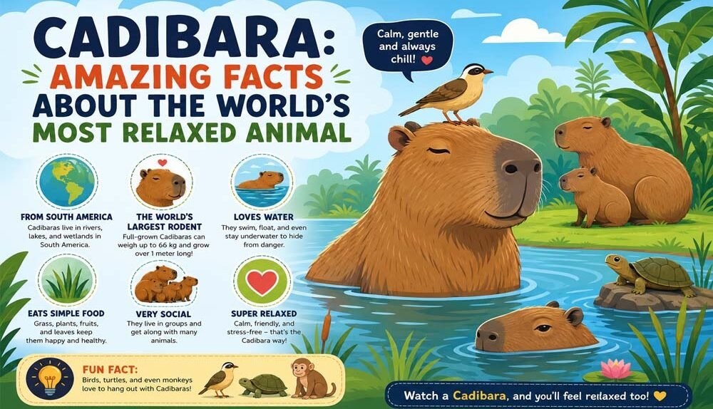 Cadibara: Amazing Facts About the World's Most Relaxed Animal