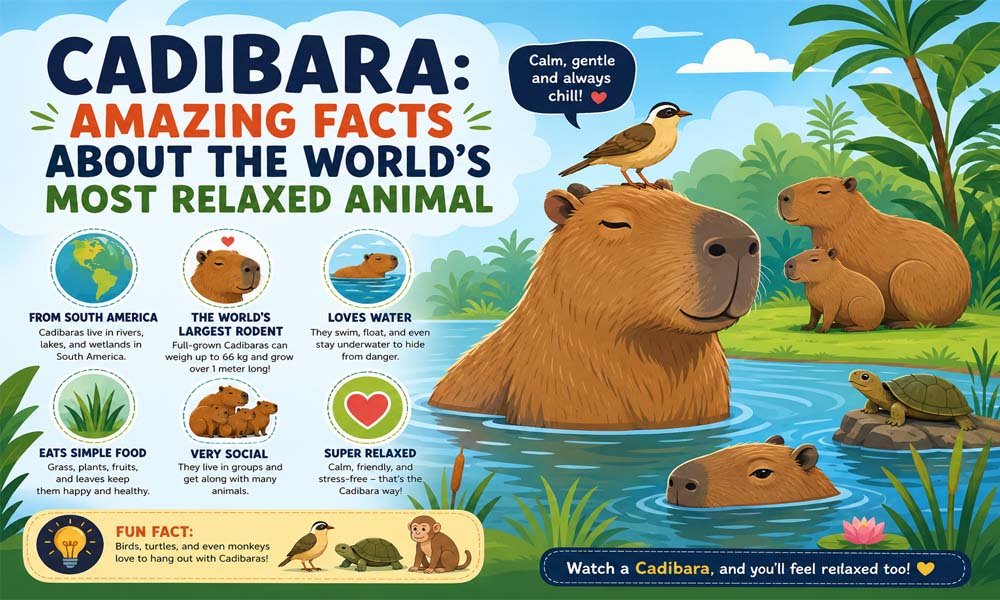 Cadibara: Amazing Facts About the World’s Most Relaxed Animal
