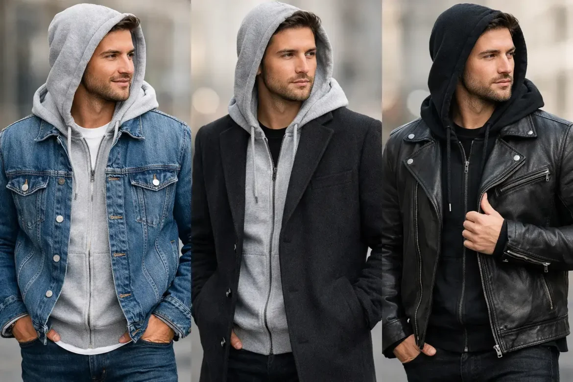 How to Layer an Essentials Hoodie Under a Puffer Jacket in Winter